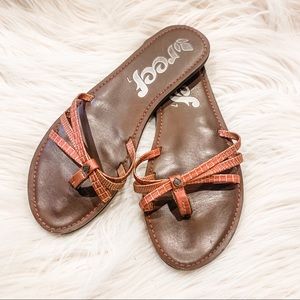 REEF Copper Coral Pink Flip Flops